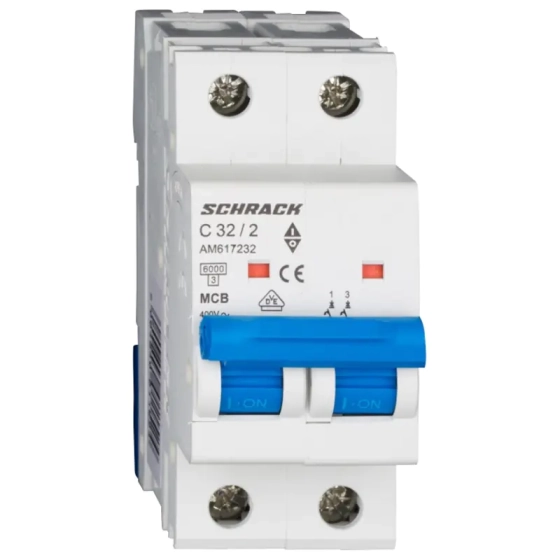 Автоматический выключатель SCHRACK AM 6kA 2P 32А тип С