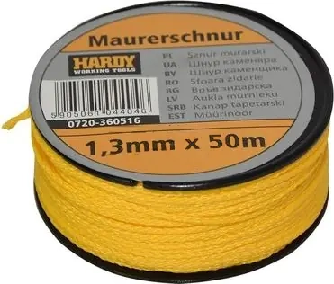 Шнур каменщика Hardy 1,3 * 50 м. 0720-360516. Китай.