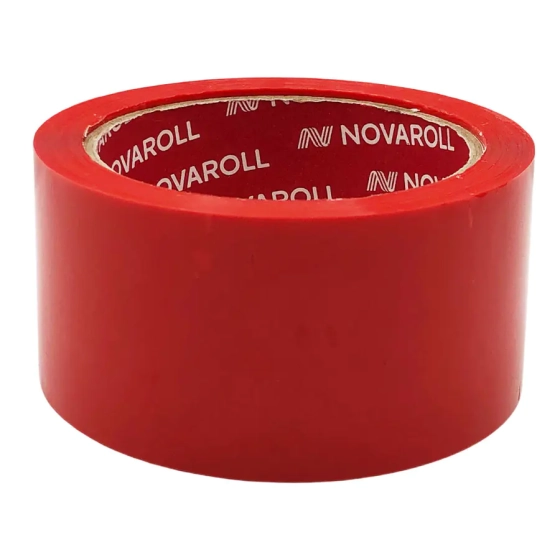Скотч упаковочный 48 мм х 66 м (красный)