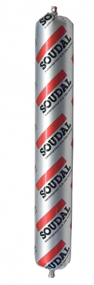 Клей-герметик полиур. Soudal Soudaflex 40FC черный. 600 мл (колбаса).