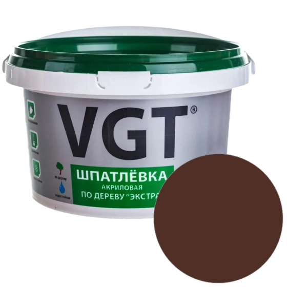 Шпатлевка по дереву VGT Экстра (махагон) 1 кг