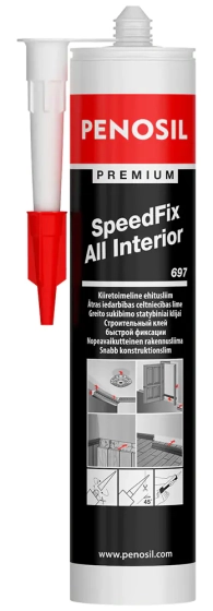Клей монтажный Penosil SpeedFix Acrylic High Tack 697. Белый. 280 мл. Эстония.