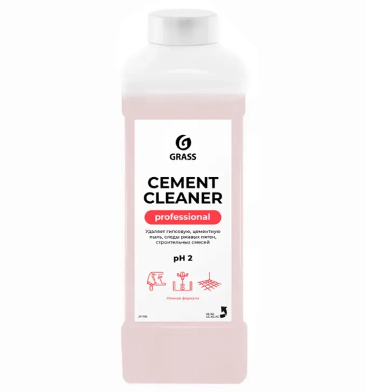 Средство для очистки после ремонта Grass Cement Cleaner 1 л. РФ.