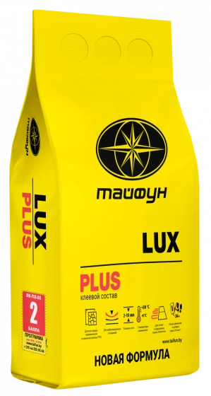Клей для плитки усиленной фиксации LUX PLUS. РБ. 5 кг.