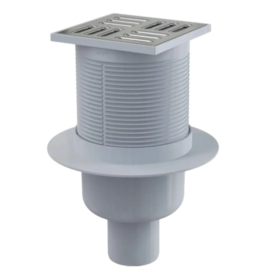 Трап для душа Alcaplast вертикальный 105x105/50 APV2 BL 01. Чехия.