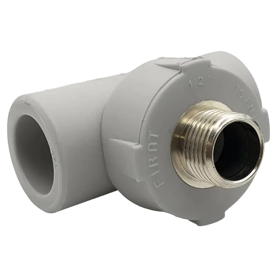 Тройник комбинированный с наружной резьбой 25х1/2" FIRAT ПП