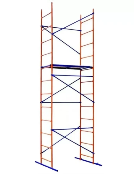 Вышка-тура передвижная Дачник. Высота 4,2 м. Площадка 1,2х0,61 м. РФ.