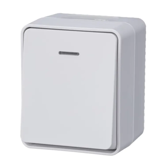 Выключатель однокл. с подсветкой Schneider Electric AtlasDesign ATN540113. IP54. РФ.
