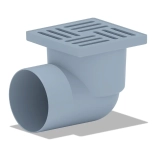 Трап для душа АНИ пласт горизонтальный 105x105/110 (TA1110)