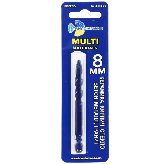 Сверло универсальное Multi Materials 8 мм Trio-diamond (440208)