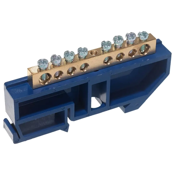 Нулевая шина Navigator на DIN-изоляторе (8 мест) 6х9-8