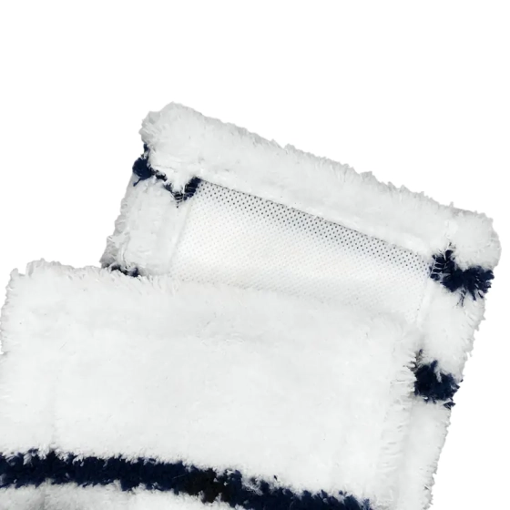 Моп для швабры 40x10 см микрофибра белый+черный