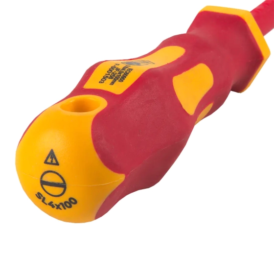 Отвертка диэлектрическая SL4x100 General 1000V (901012)