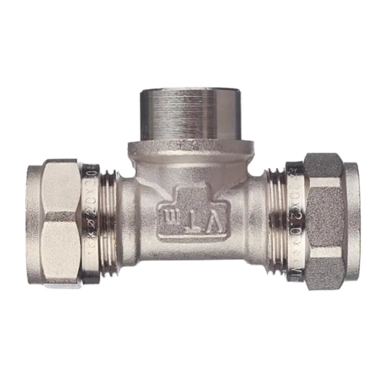 Тройник обжимной Valtec 20х1/2" ВР