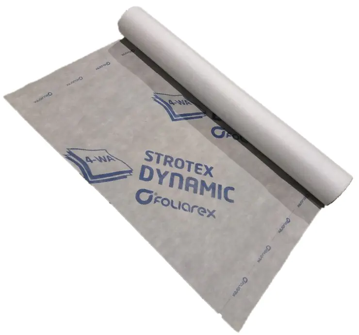 Мембрана Strotex Dynamic 4-х слойная. Рулон 75 м.кв. Польша.