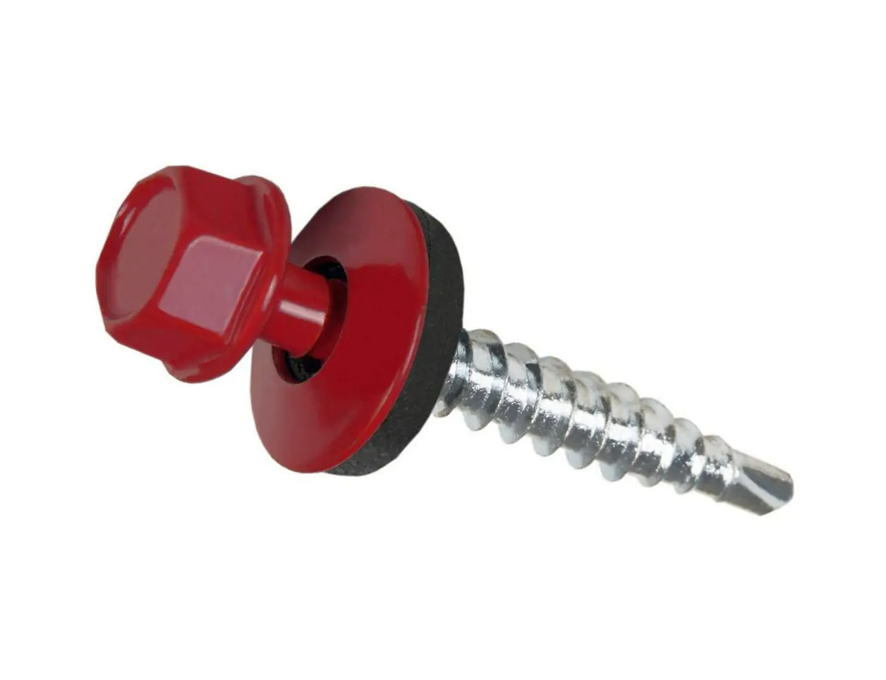 Саморез кровельный DAXMER 4,8х29 мм RAL 3005 (винно-красный). 250 шт. РФ.