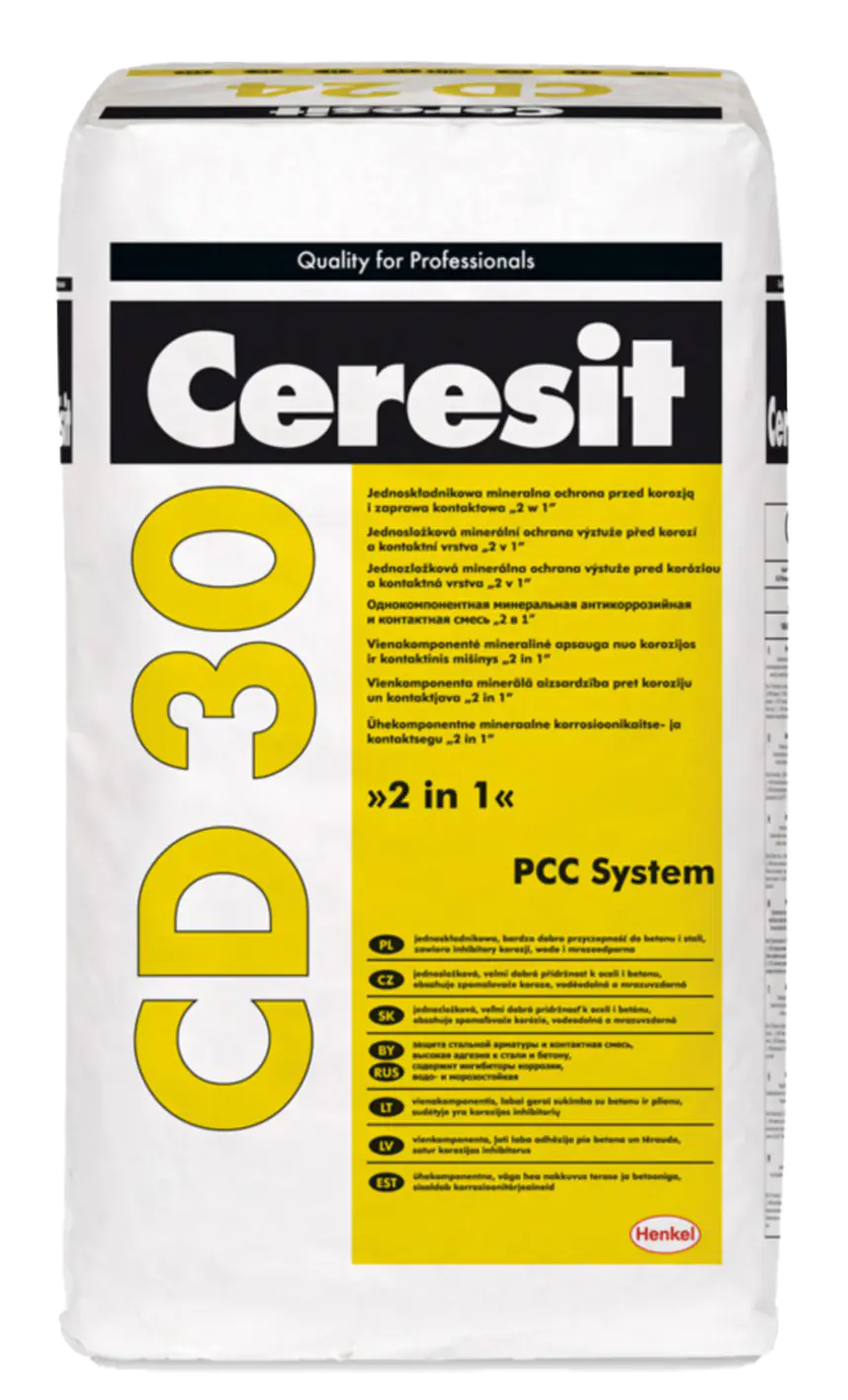 Ceresit CD 30 смесь для защиты стальных и бетонных поверхностей. 25 кг. Польша.