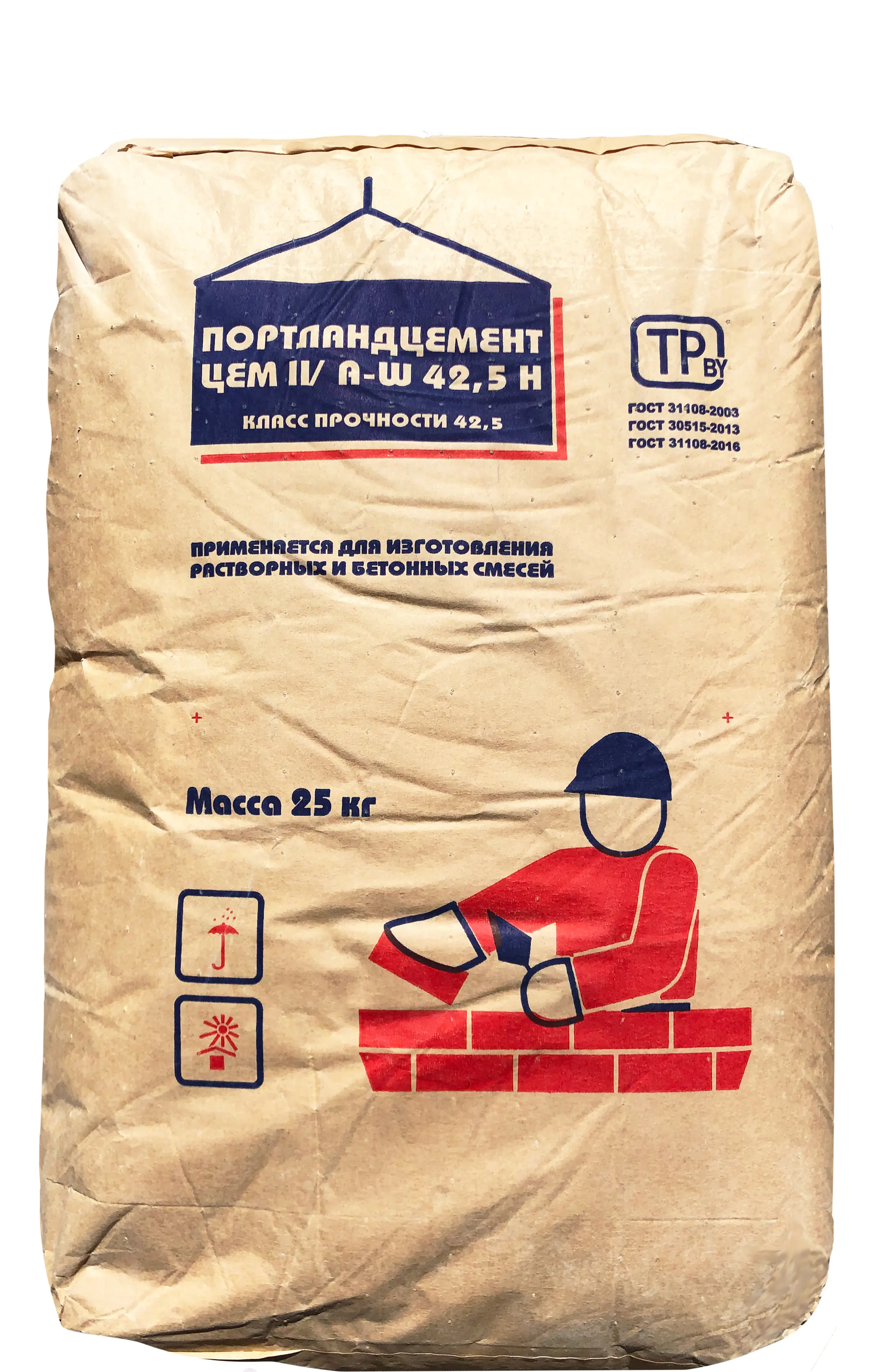 Цемент М500 Д20 ЦЕМ II 42,5 Н 25 кг. РБ.