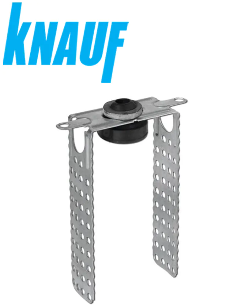 Подвес прямой антивибрационный KNAUF. Длина 30 см. Ребро 12 см.