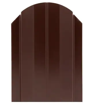 Штакетник металл. Рубин 103 мм, высота 1,7 м. RAL 8017. РБ.