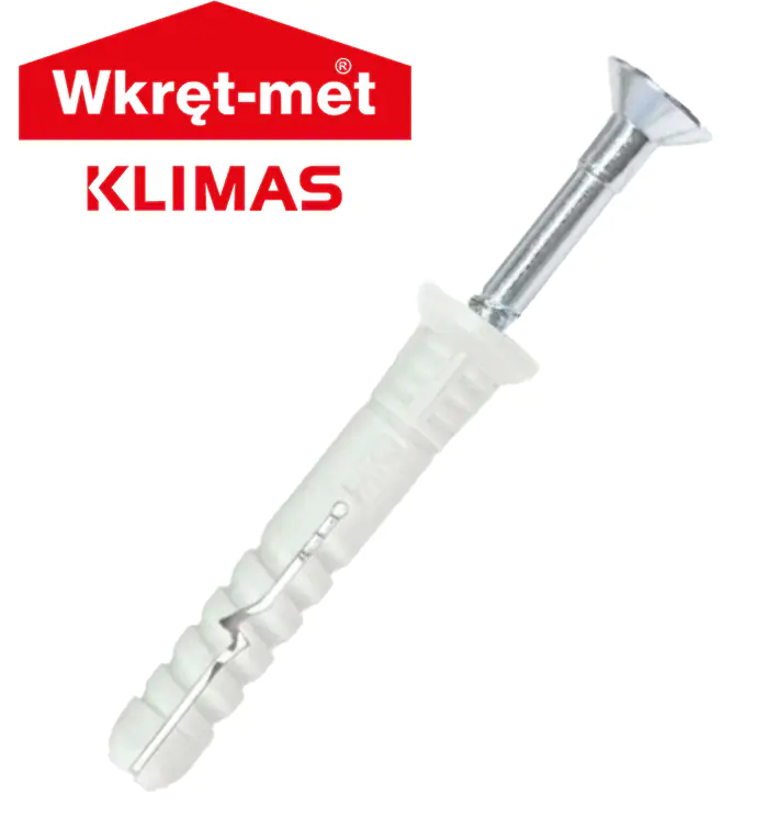 Дюбель-гвоздь Klimas SMN 6*40 нейлон. Потай. 200 шт. Польша.
