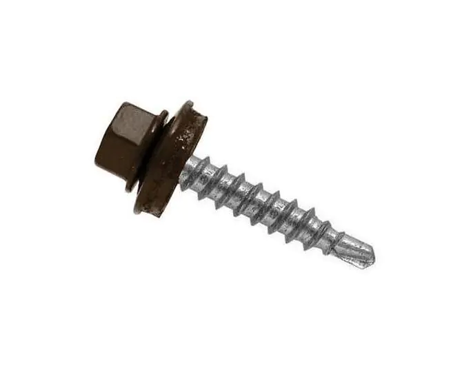 Саморез кровельный DAXMER 4,8х29 мм RAL 8017 (шоколадно -корич.). 250 шт. РФ.