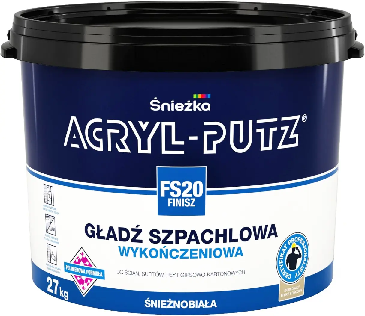 Шпатлёвка Acryl-Putz Sniezka финишная. 27 кг. Польша.