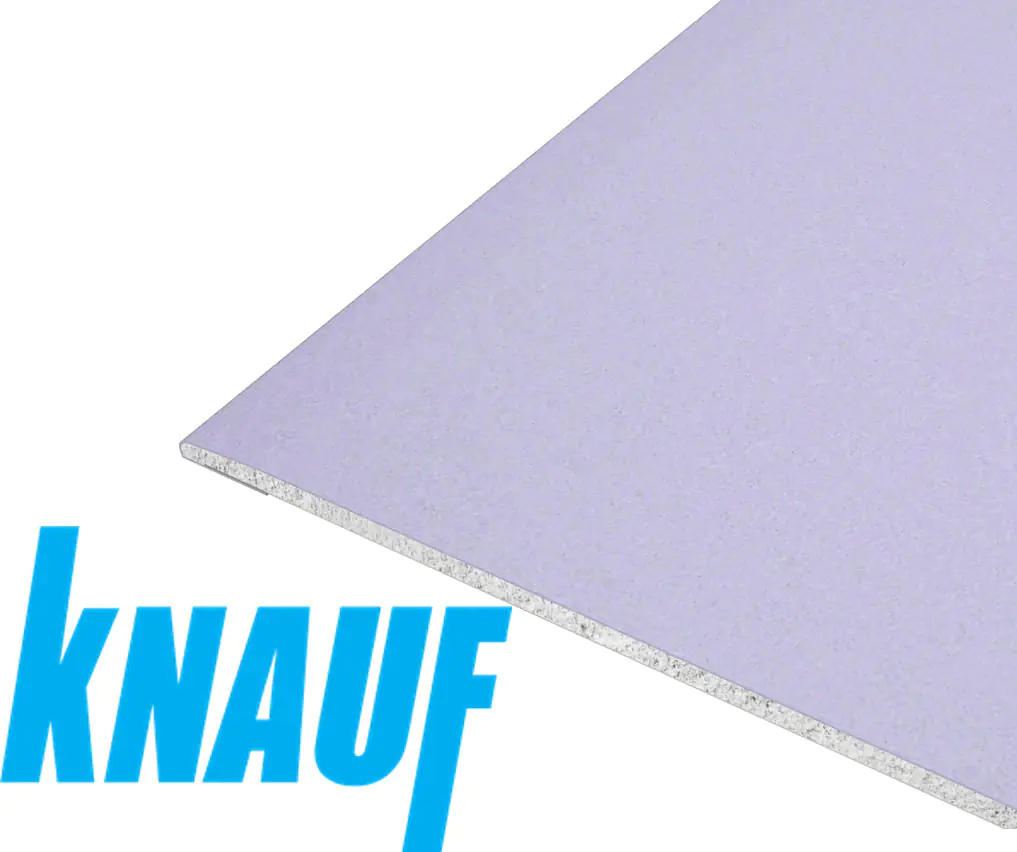 Гипсокартон KNAUF Сапфир (влагостойкий, огнестойкий) РБ. 12,5х1200х2500 мм.