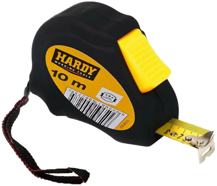 Рулетка измерительная Hardy 10м х 25мм. 0700-442509. Китай.