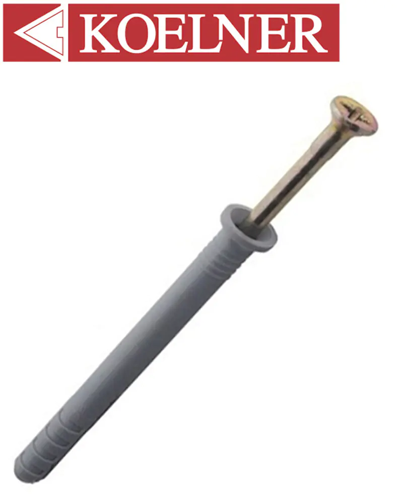 Дюбель-гвоздь 6*40 KOELNER FX-06L040. Потай. 200 шт. Польша.