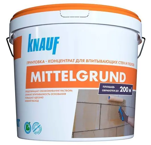 Грунтовка концентрат 1:5 универсальная Миттельгрунд KNAUF. 10 кг.