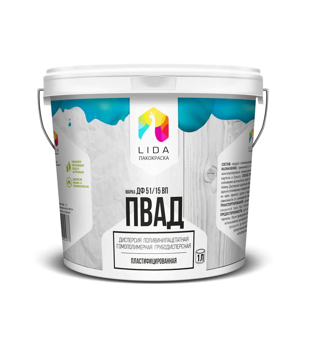 Клей ПВАД ДФ 51/15 ВП Lida. 1 л. РБ.