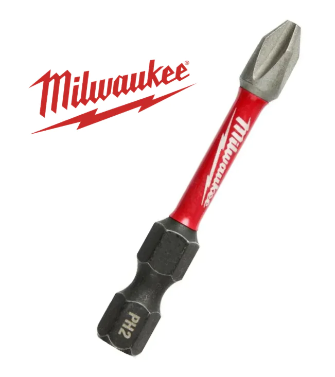 Бита для шуруповерта Shockwave Impact Duty PH2 50 мм. 1 шт. Milwaukee. Китай.