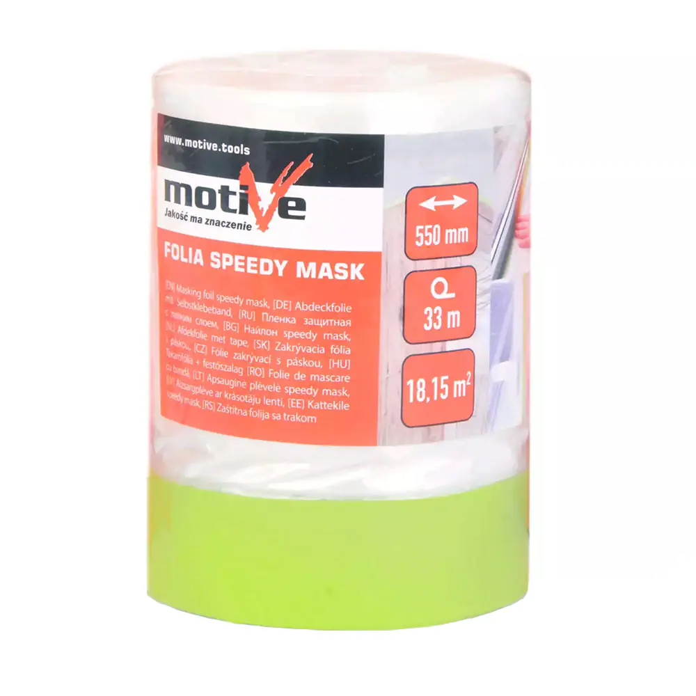 Пленка укрывочная SPEEDY MASK с термостойкой лентой 0,55х33м. Польша.