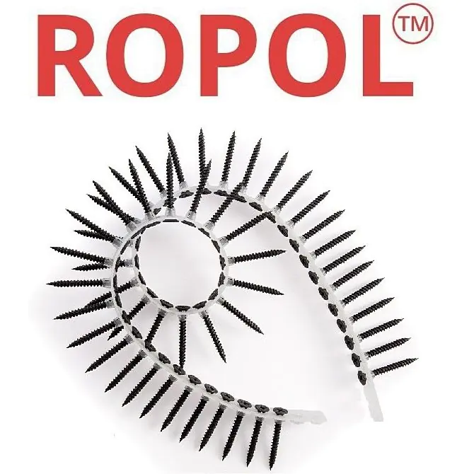 Лента с саморезами Ropol 3.5*35. По ДЕРЕВУ. 1000 шт. РФ.