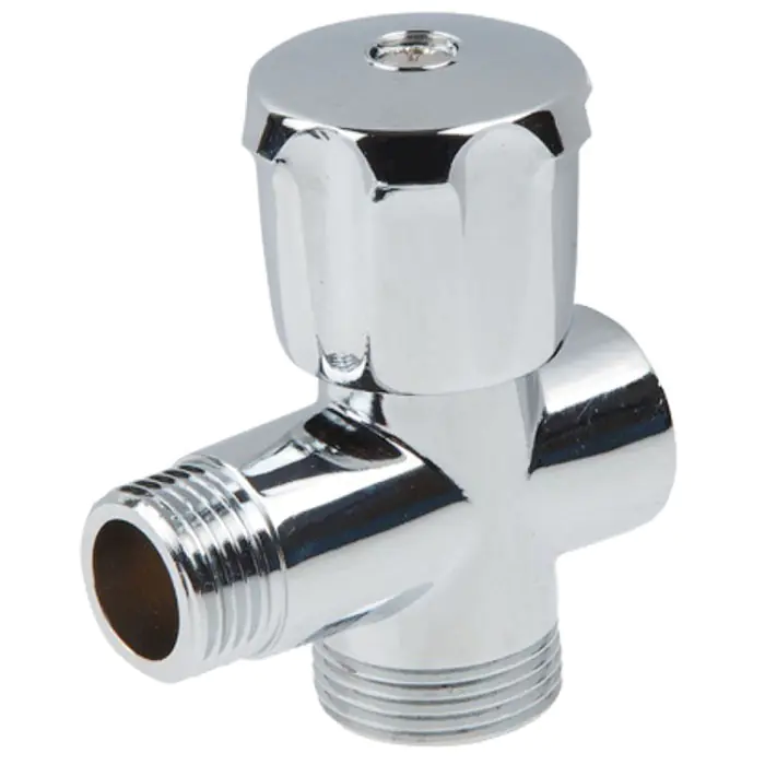 Кран вентильный для стиральной машины 1/2"х3/4" 3-х проходной. AVE255123412. Китай.