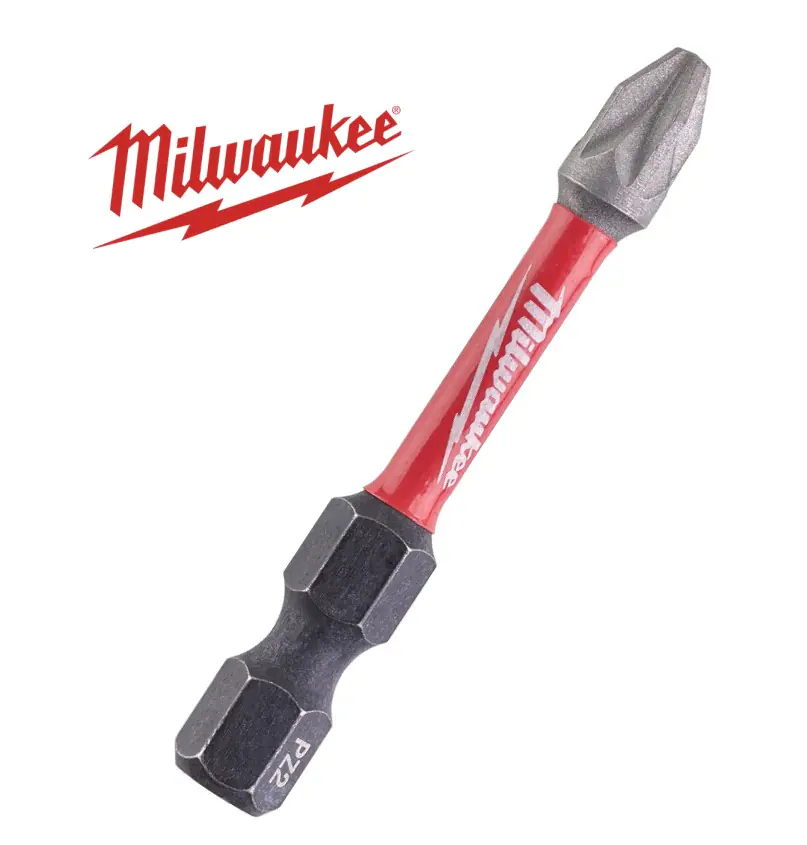 Бита для шуруповерта Shockwave Impact Duty PZ2 50 мм. 1 шт. Milwaukee. Китай.