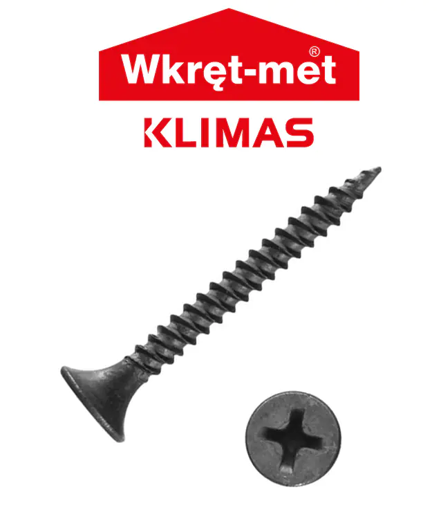 Саморез Klimas KSGM 3,5*35. По металлу. 1000 шт. Польша.