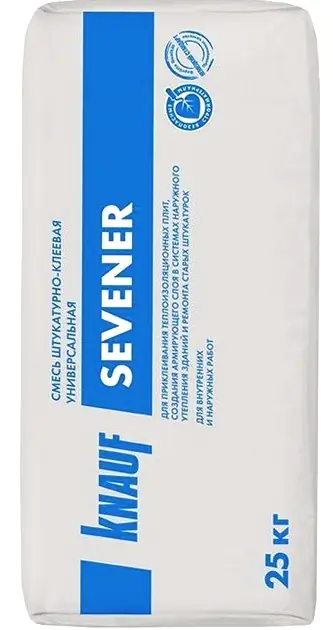 Штукатурно-клеевая смесь KNAUF Sevener. РФ. 25 кг.