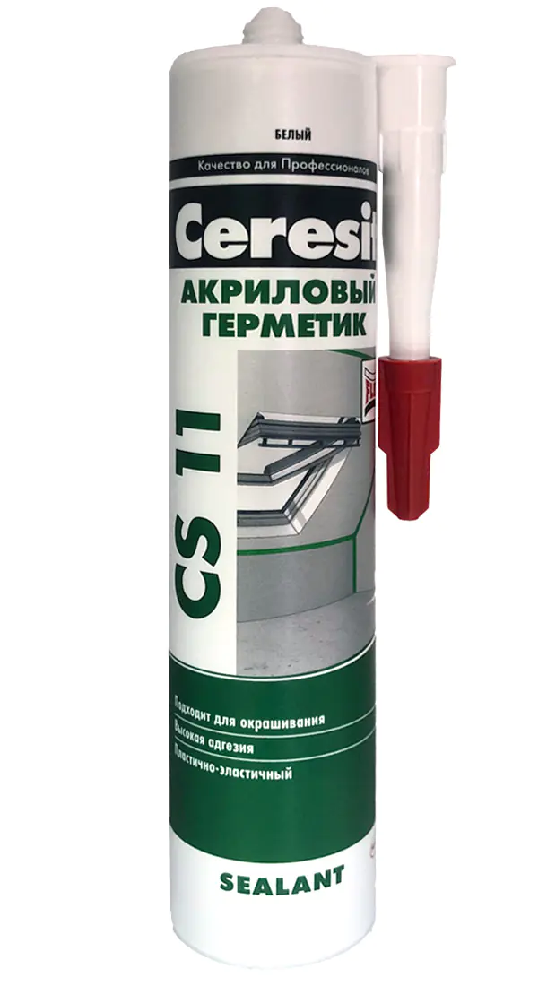 Герметик акриловый Ceresit CS 11 белый 300 мл