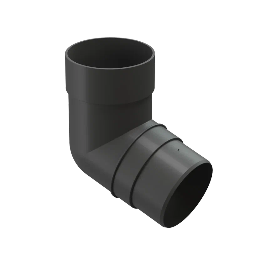 Колено 72º Docke PREMIUM (Графит). RAL7024. РФ.
