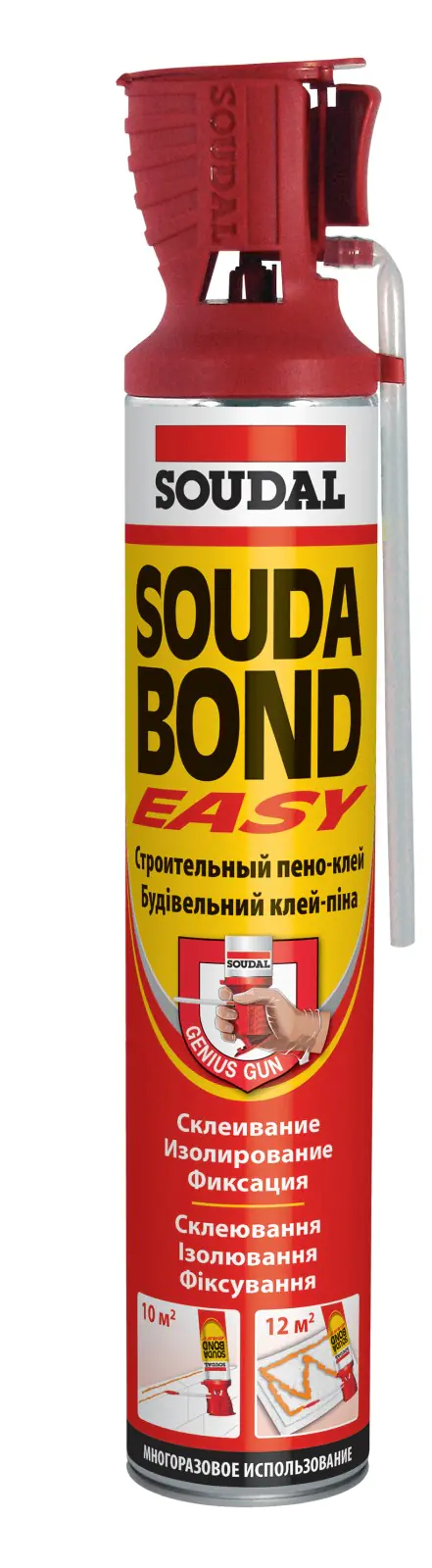 Клей-пена Soudal Soudabond Easy Genius Gun 750 мл.