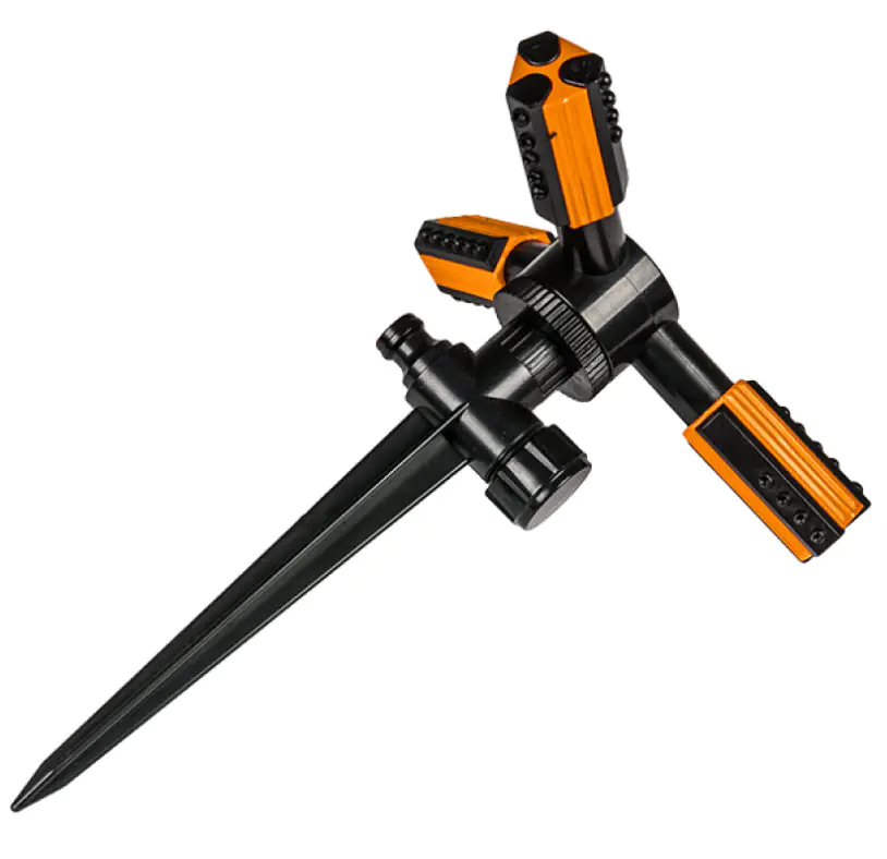 Дождеватель круговой трехрожковый Bradas Black Line Trio. ECO-TS1011. Китай.