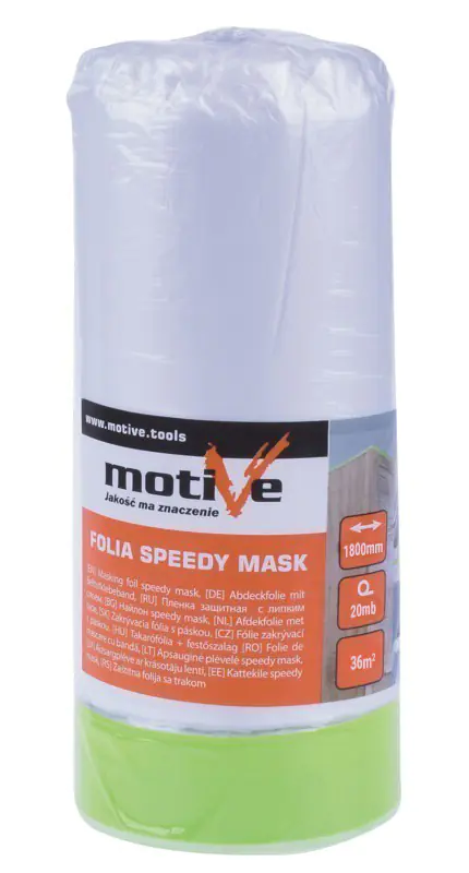 Пленка укрывочная SPEEDY MASK с термостойкой лентой 1,4х20м. Польша