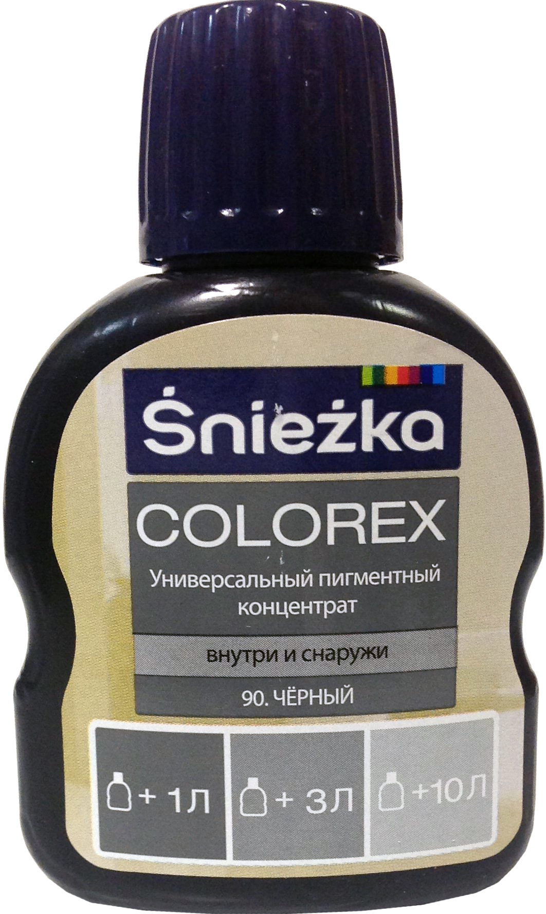 Барвник Sniezka Colorex 0,10л., 90 чорний