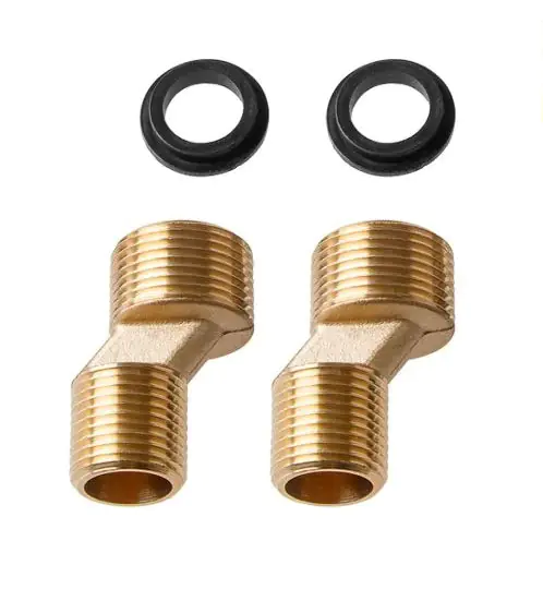 Эксцентрик 3/4" х 1/2" НР. 2 шт. AVE0022. Китай.
