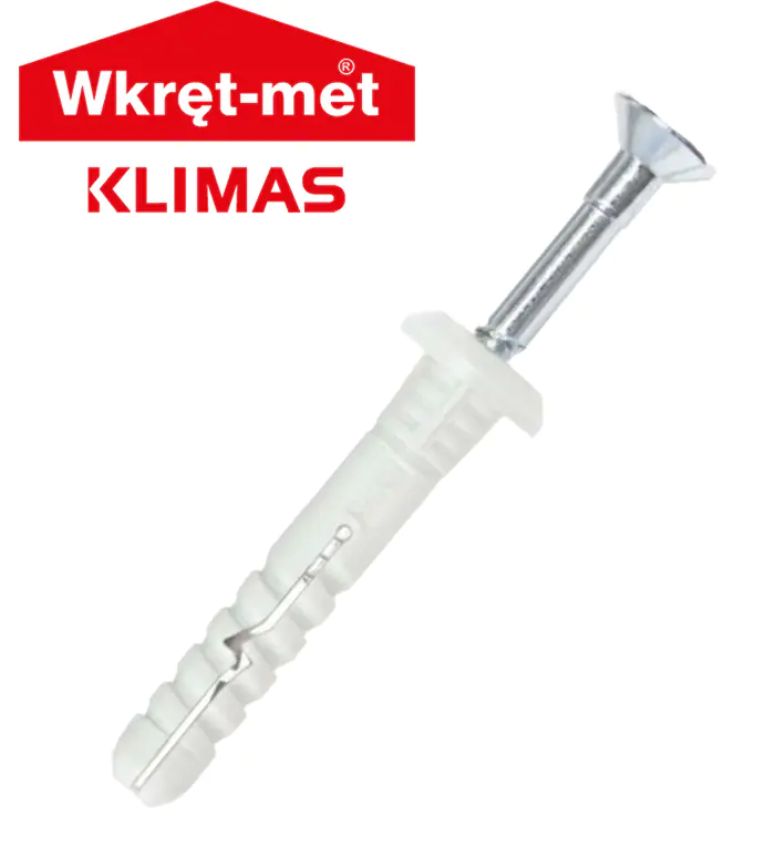 Дюбель-гвоздь Klimas SMNK 6*60 нейлон. Нахлест. 200 шт. Польша.