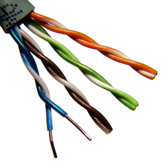 Кабель U/UTP Cat.5e 4х2х0,52 PVC (витая пара). Серый. Цена за м.п. РФ.