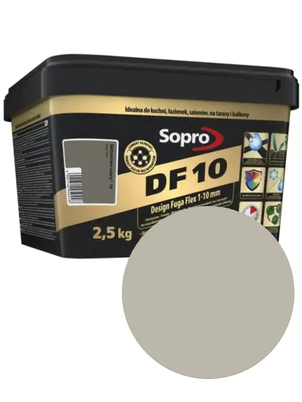 Фуга Sopro DF 10 №1053(15). Серая. 2,5 кг. Польша.