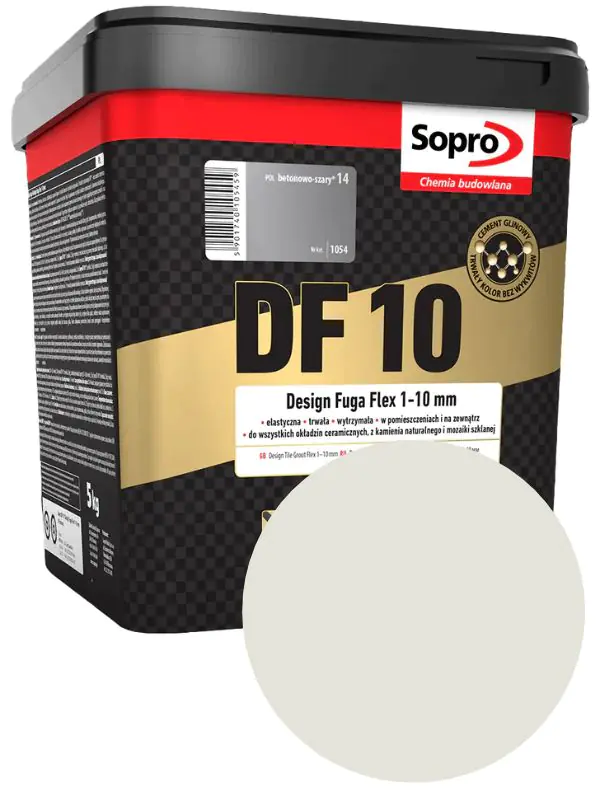 Фуга Sopro DF 10 №1051(16). Светло-серая. 5 кг. Польша.